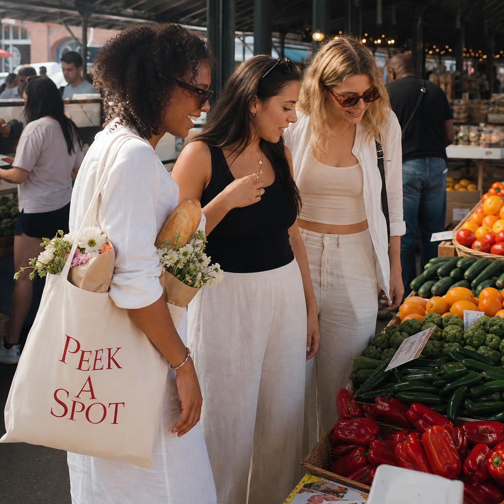 Saturday at Eastern Market with a Peek A Spot tote