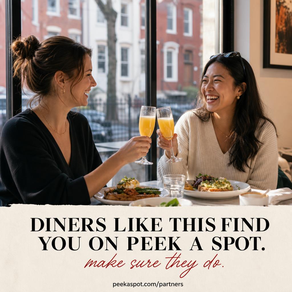 Brunch friends — Diners like this find you on Peek A Spot