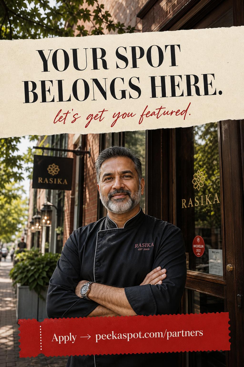 Restaurant owner in Georgetown — Your spot belongs here